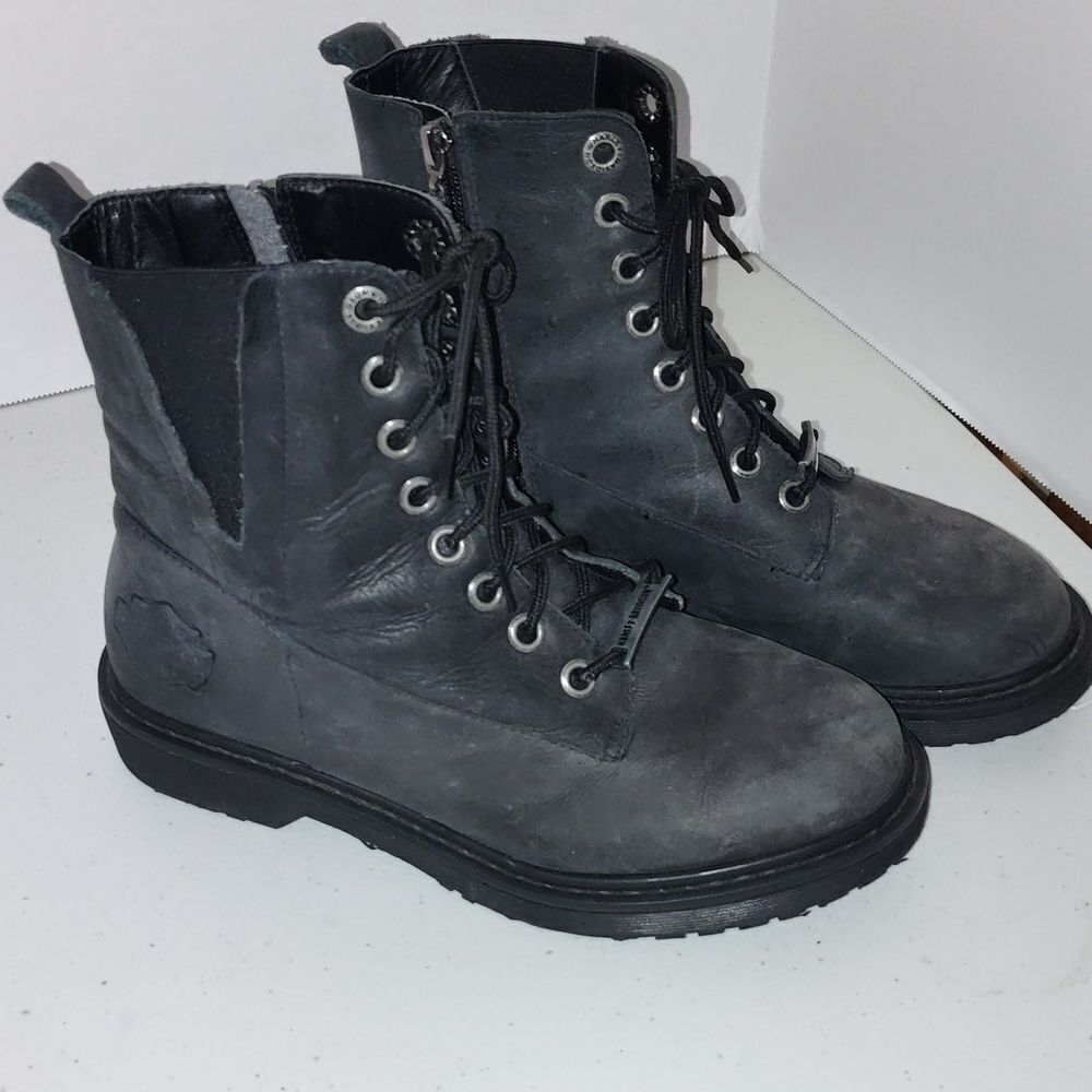 Harley Davidson Women's Anslee Motorcycle Boots - Steel Blue women's 7.5
